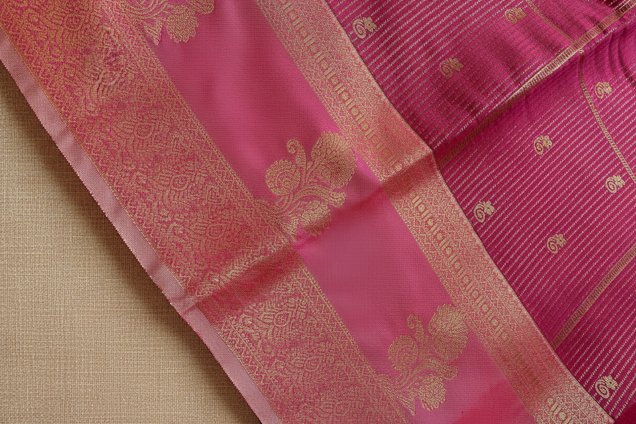 Pink Soft Silk Saree