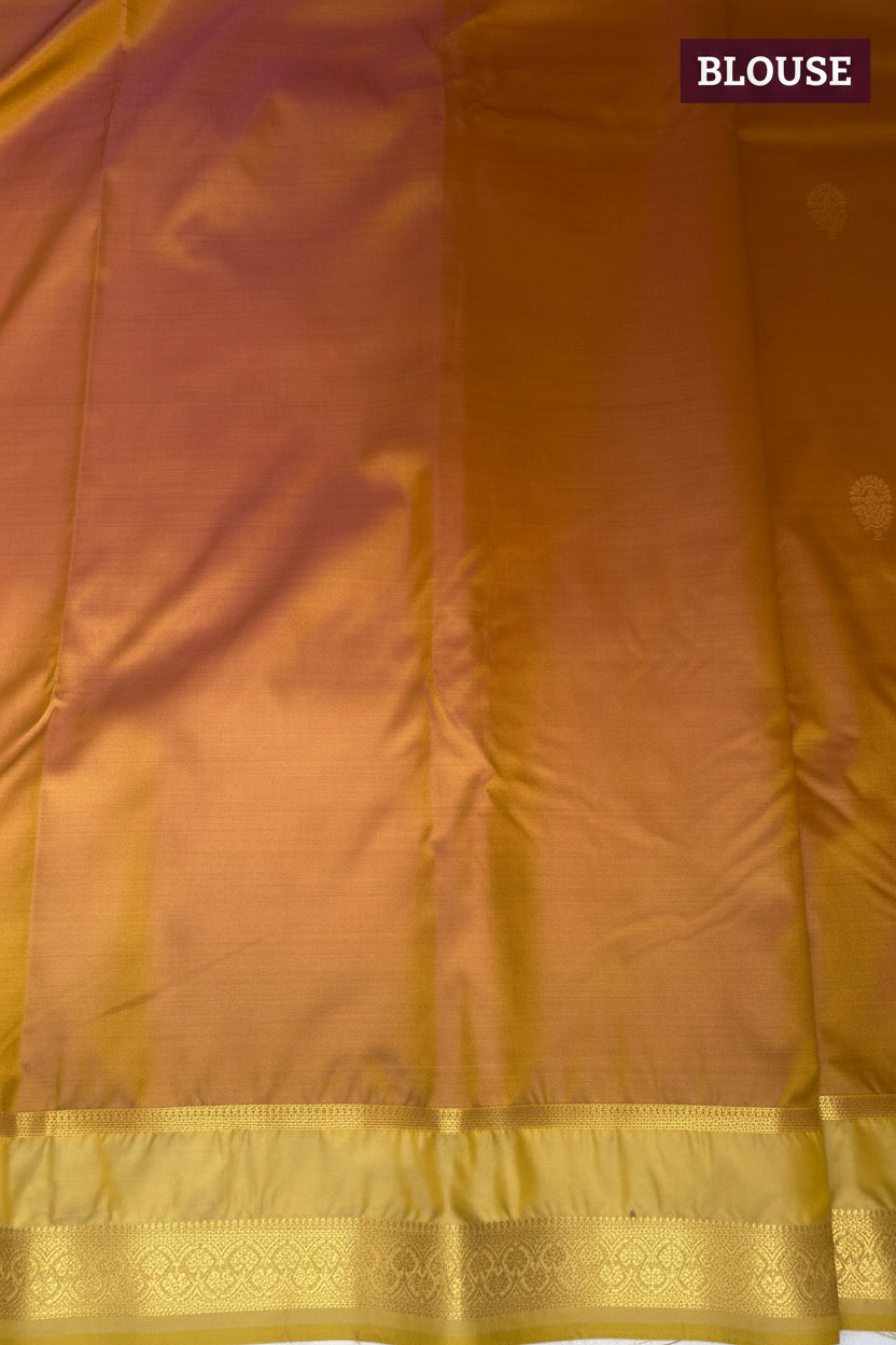 Golden-Yellow Silk Saree
