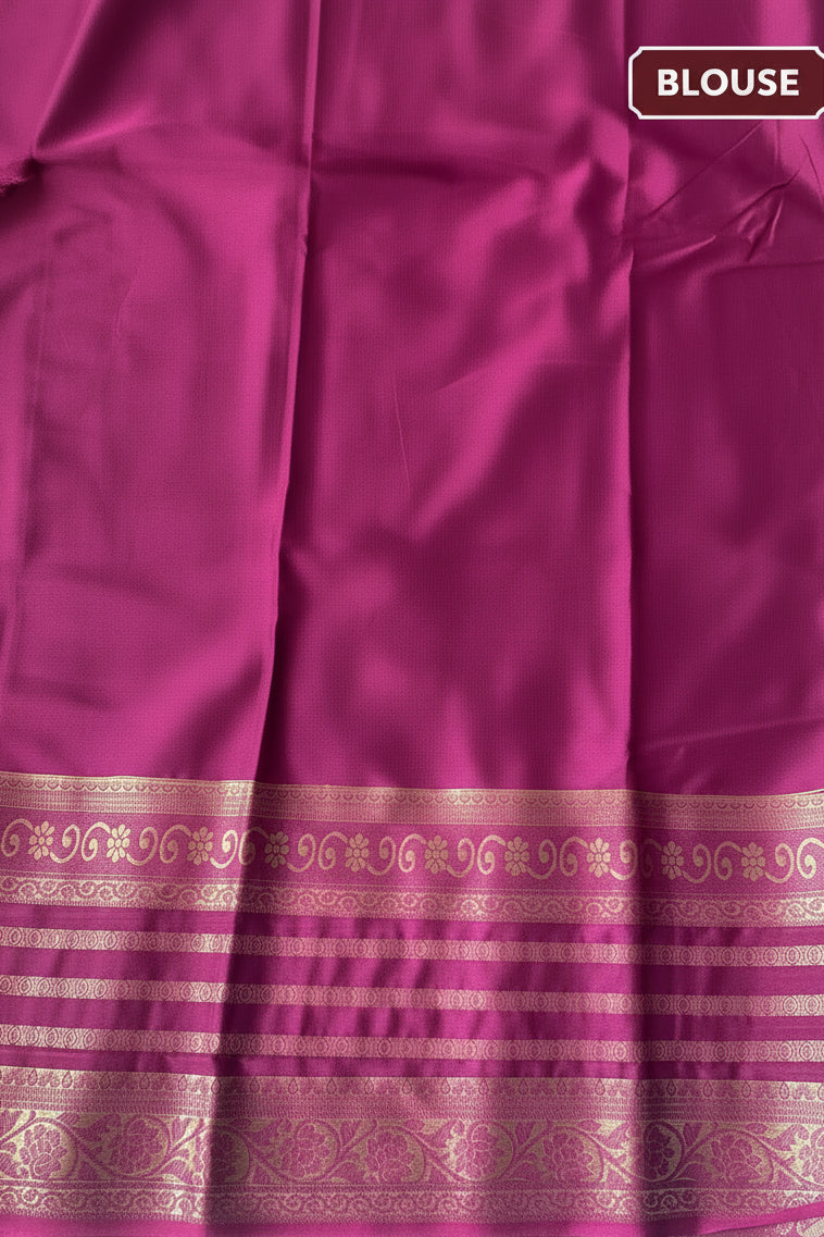 Sage Green Mysore Crape Silk Saree