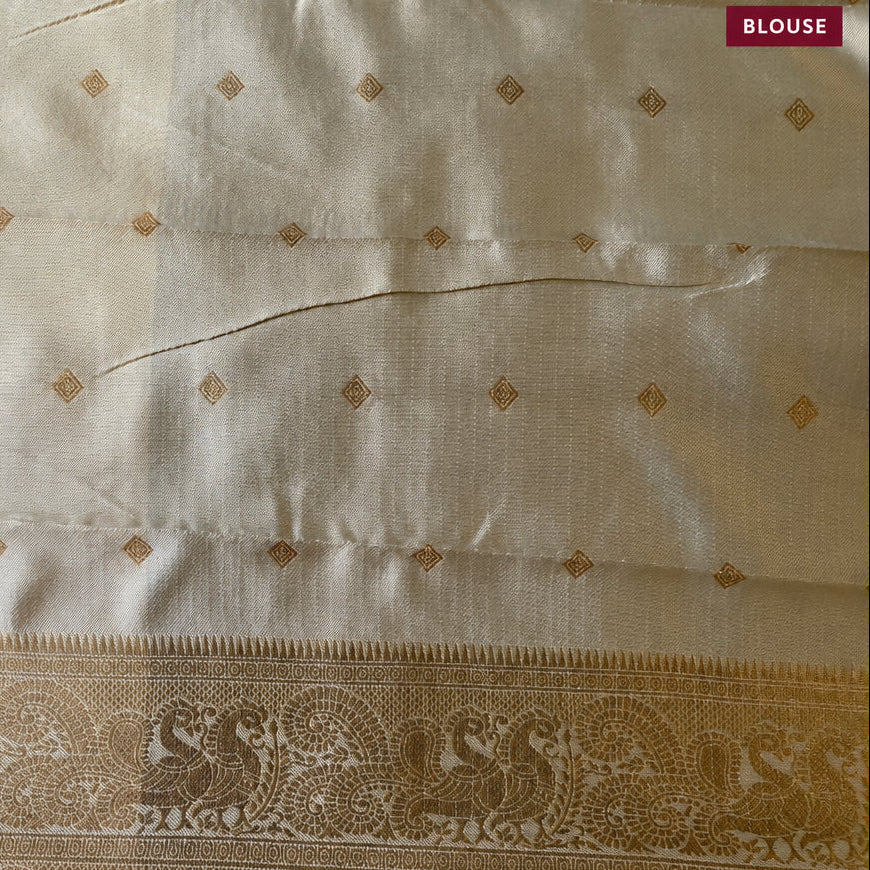 Maroon & Gold Kanchi Silk Saree