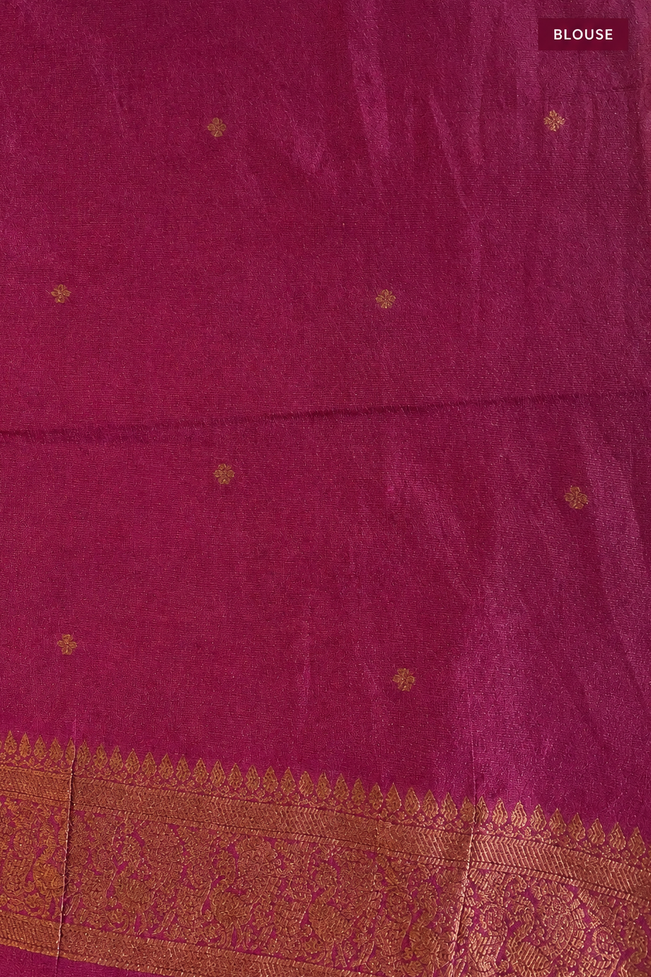 Coral pink & Magenta Mysore Silk Saree