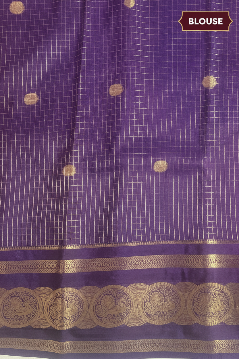 Pink and Purple Crepe Georgette Saree