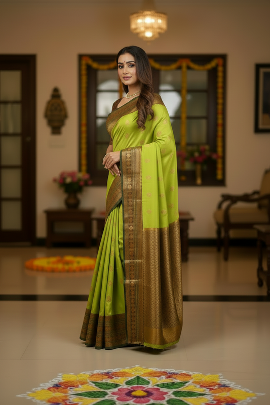 Green Soft Silk Saree