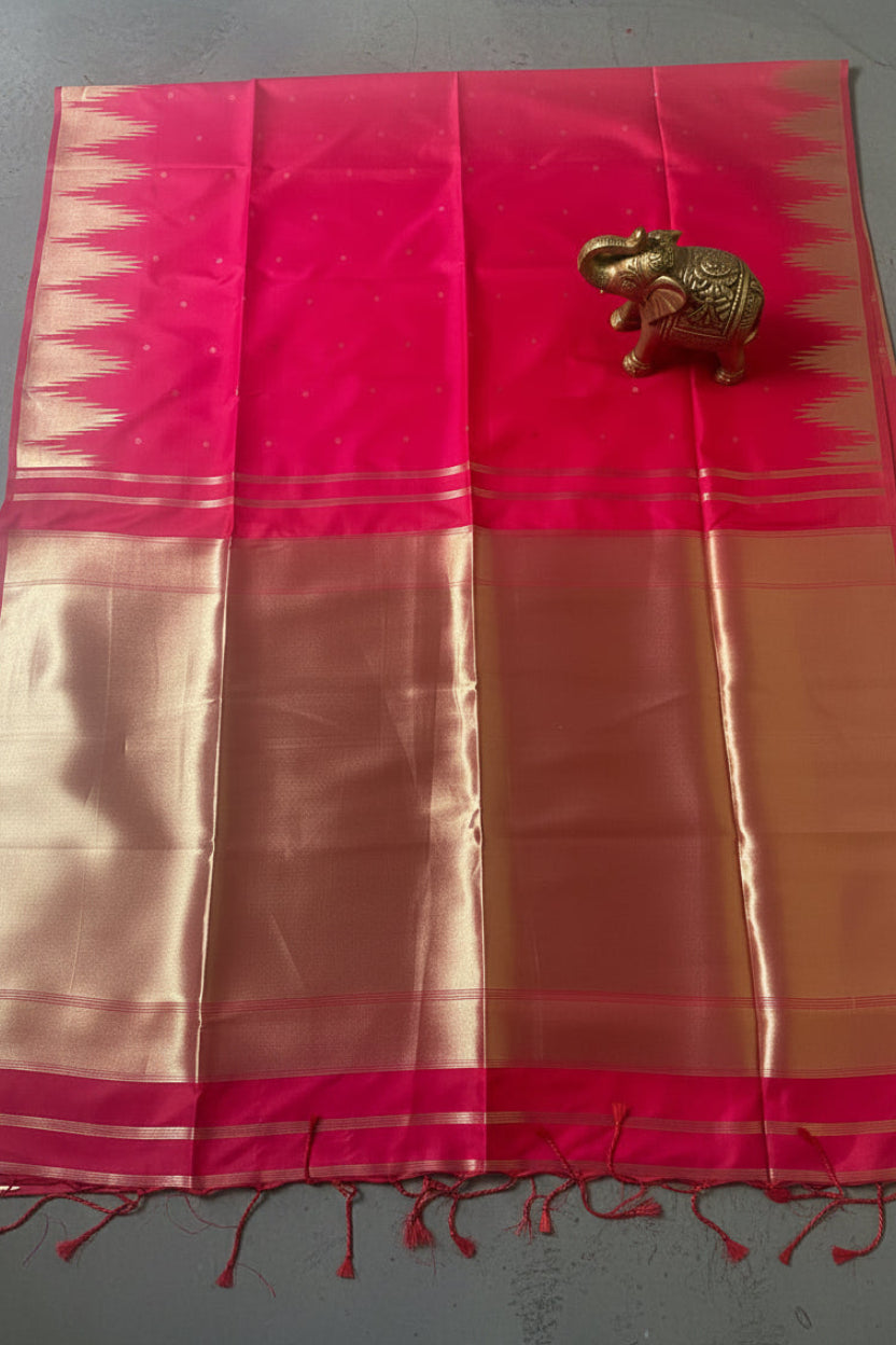 Pink Soft Silk Saree