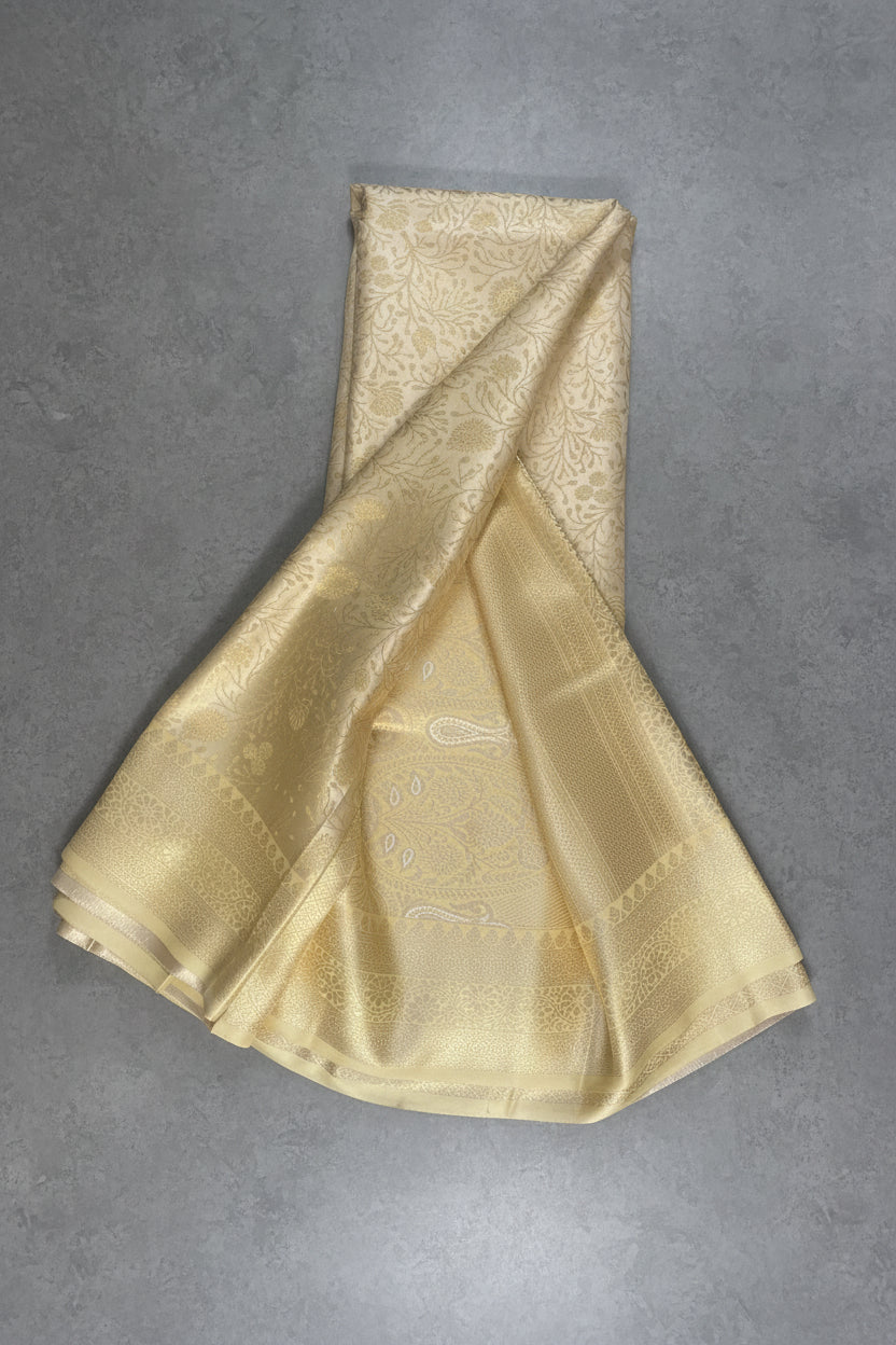 Gold Kanchi Soft Tissue Silk Saree