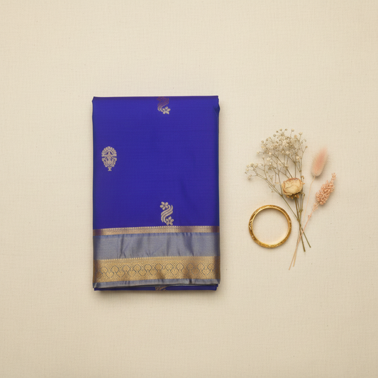 Blue Semi Silk Saree