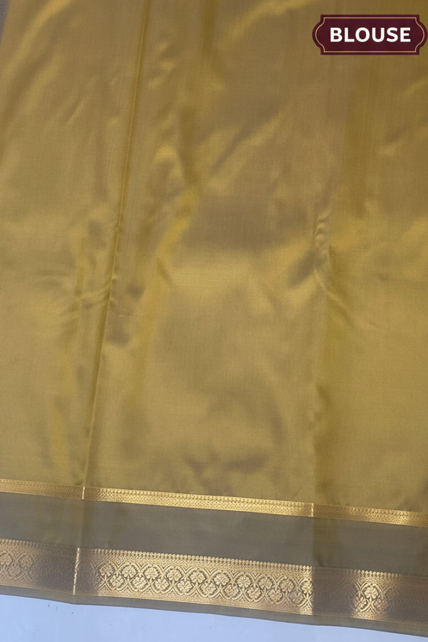 Yellow Semi Silk Saree