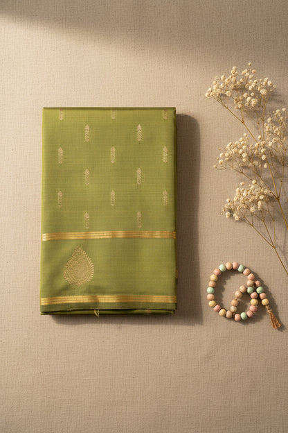 Green Gajji Silk Saree