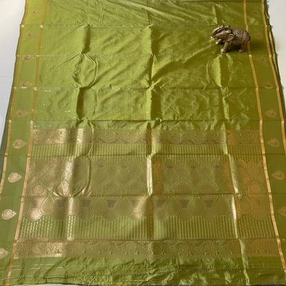 Green Gajji Silk Saree