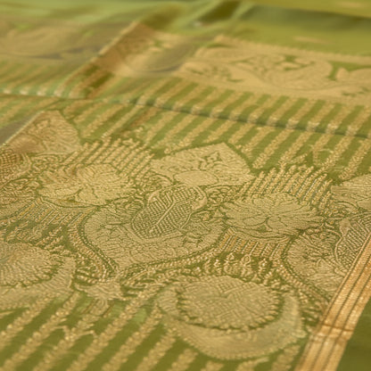 Green Gajji Silk Saree