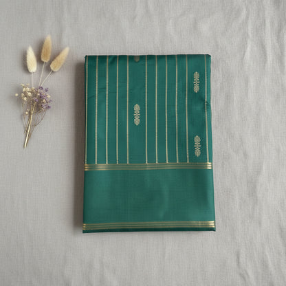 Teal Green Gajji Silk Saree