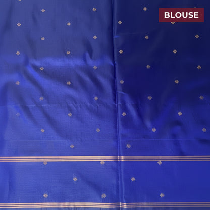 Blue Gajji Silk Saree