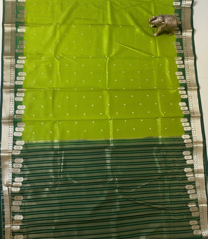 Green Crepe Silk Saree
