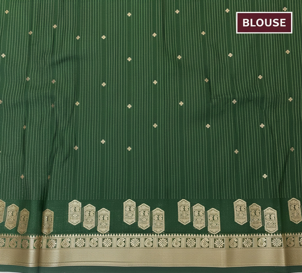 Green Crepe Silk Saree