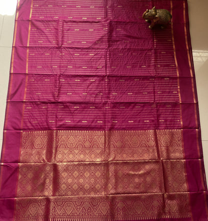 Pink Gajji Silk Saree