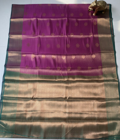 Magenta Semi Silk Saree