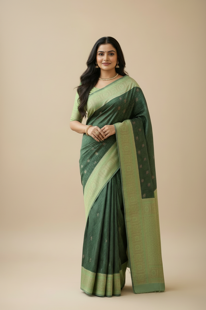 Green Soft Silk Saree