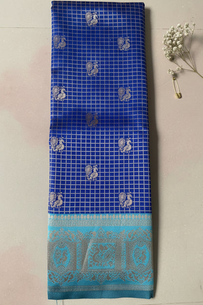 Blue Soft Silk Saree