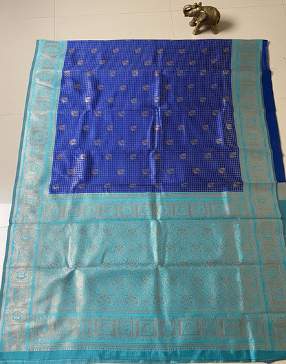 Blue Soft Silk Saree