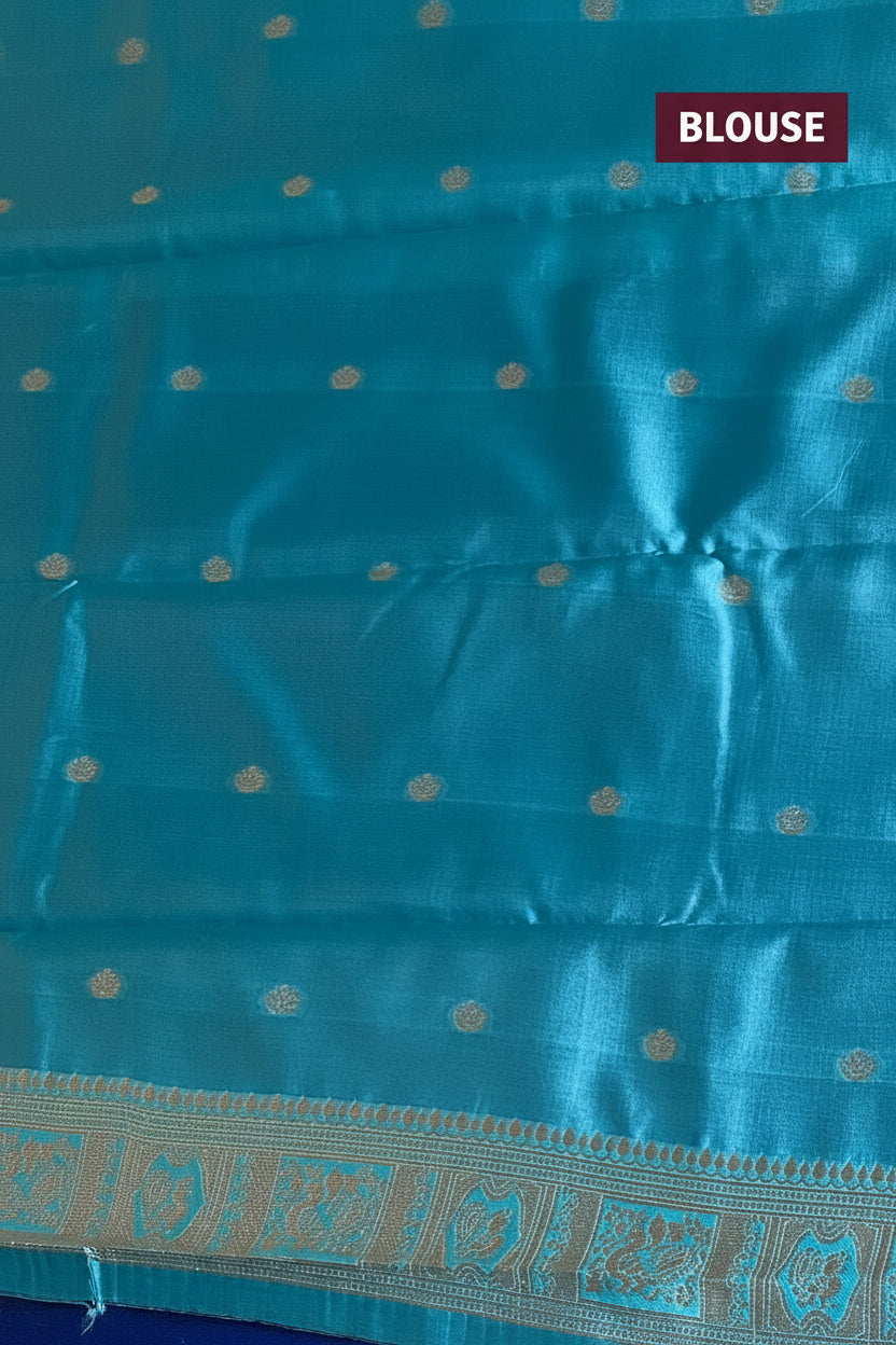 Blue Soft Silk Saree