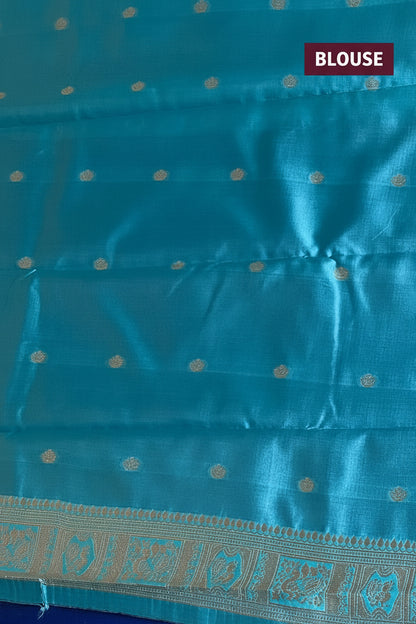 Blue Soft Silk Saree