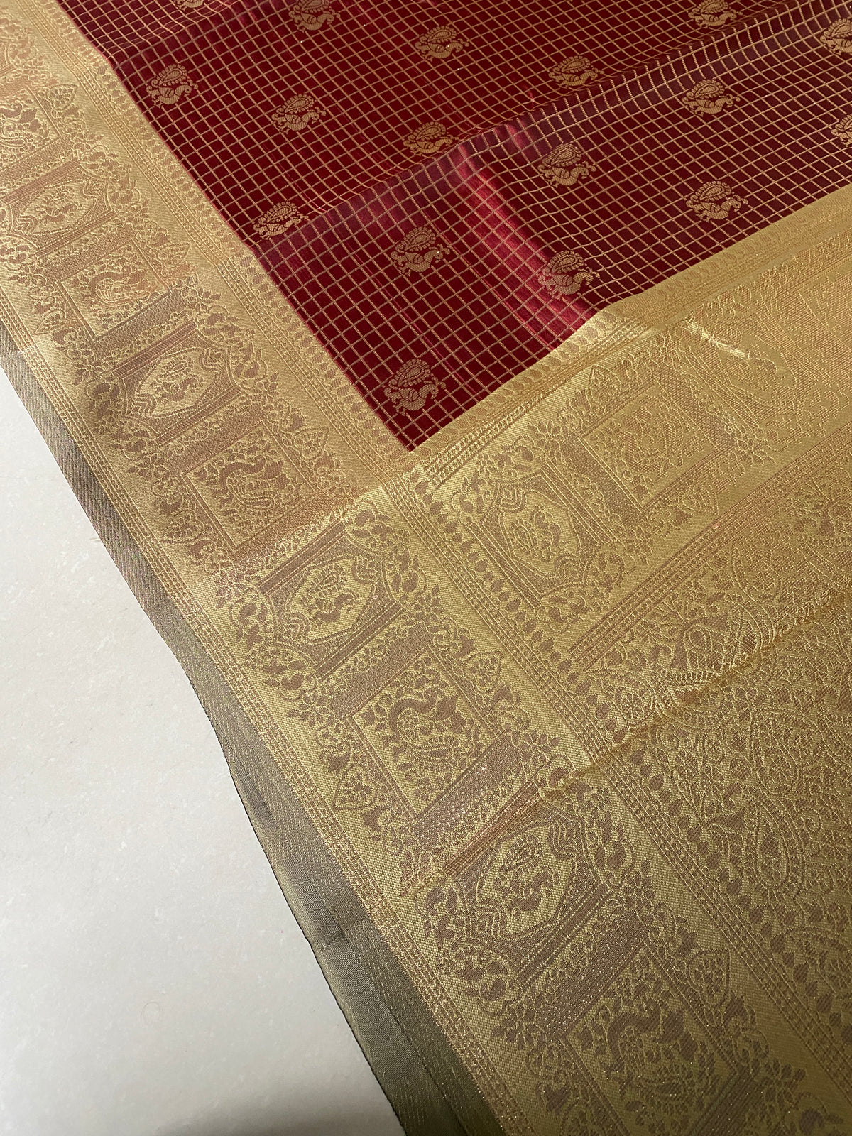 Maroon Soft Silk Saree