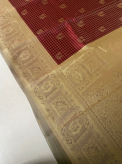 Maroon Soft Silk Saree