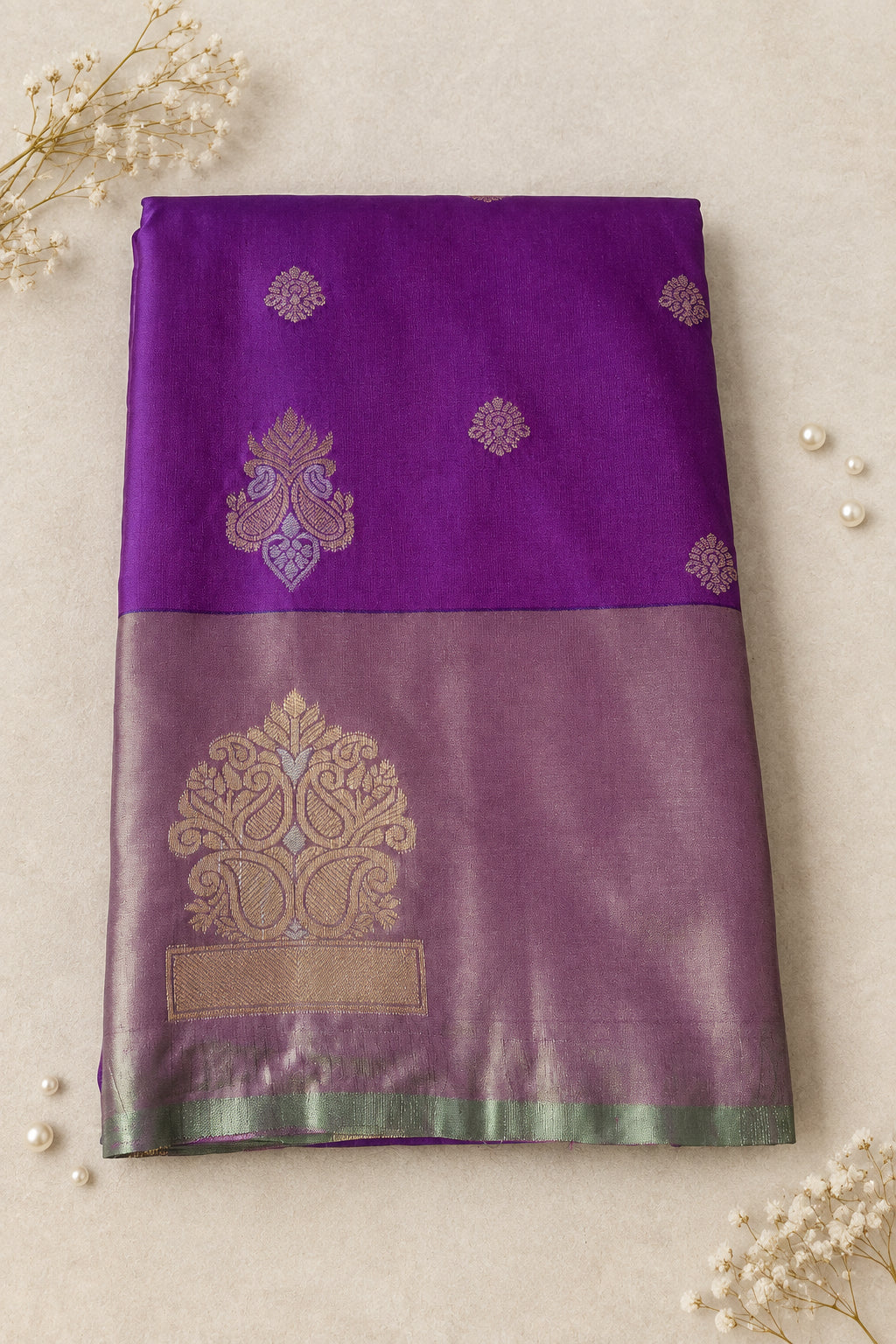 Purple Soft Silk Saree