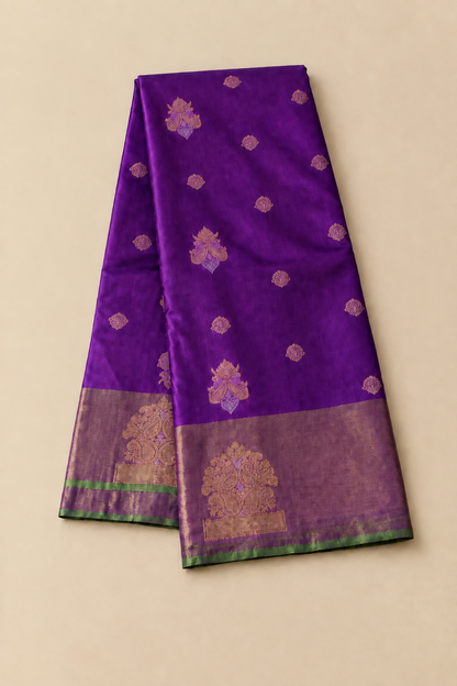 Purple Soft Silk Saree