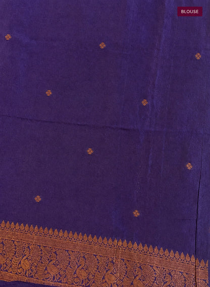 Pink & Purple Mysore Silk Saree